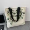 Bolso de Lona de Gran Capacidad de un Solo Hombro Bolso Original para Mujer Estudiante Universitaria Clase Bolso Andy Tienda de Fábrica Tashi Huaai Suave