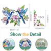 Cbcjd301-320 Novo Adesivo Eletrostático Colorido de Vidro Dupla Face Adesivo de Flor de Canto em PVC Película para Janela Anti-Colisão de Pássaros