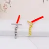 Accesorios de pendientes de gancho de moda con circonita, pendientes de pin de plata 925, pendientes de diadema colgantes, accesorios de pendientes hechos a mano DIY A24B