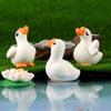 Micro-Paisaje Creativo Lindo y Divertido Figura Grande de Ganso Blanco Accesorios de Decoración DIY para Jardinería Adornos Pequeños para Coche Escritorio