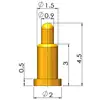 Dedal de antena conector STM para placa de pruebas de soldadura sonda de prueba dedal de resorte contacto de carga parche de PCB conexión pogopin