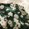 Camisa Floral Pintura a Óleo Vintage para Homens e Mulheres, Solta e Bonita Estilo Hong Kong Ins Casal Camisa Floral Estilo Havaiano