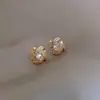 Brincos de Zircônia Microincrustada Fogos de Artifício para Mulheres, Brincos Pequenos, Design de Nicho, Estilo Ocidental, Brincos de Luxo Acessível, Novo Estilo Europeu e Americano 2025