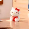 Dibujo Animado 3D de Pie Arcoíris Hello Kitty Accesorios DIY Creativos Lindos Adorables Mini Figura de Resina Figura de Caja Sorpresa