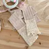 Leggings de primavera y otoño para niñas con puños de calcetín falsos, pantalones de nueve puntos para bebé, ropa exterior para niños mayores, calcetines para niños y pantimedias