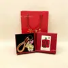 Llavero de Oro Puro 999 con Forma de Moneda Colgante para Bolso Venta al por Mayor Recuerdo Promoción en Transmisión en Vivo Regalo