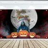 Amazon Nuevo Banner de Halloween Decoración de Fiesta del Festival Fantasma Cortina de Puerta Bandera Tela de Fondo para Bandera Se Puede Hacer