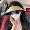 Nuevo Sombrero de Sol para Niños Verano Parte Superior Abierta Protección Solar Protección UV Playa Viaje Sombrero de Paja Sombrero de Sol