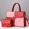 Bolso de Nuera Estilo Nuevo Empalme y Moldeado Gran Capacidad Color Contrastante Repujado Moda Bolso de Mano Transfronterizo Gama Alta Versátil para Viajes Diarios