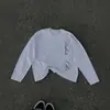 Y2K moda callejera punk retro americano vintage estampado de letras gótico moderno moda casual camiseta de manga larga