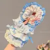 Gomas para el pelo tipo scrunchie, estilo suave y perezoso, para niñas, 2026, nuevas, de alta apariencia, cordones para el pelo extra grandes, estilo coreano