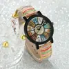 Popular Transfronterizo para Mujer Casual Correa de Cuero con Textura de Madera Esfera Digital Grande Reloj Rayado Retro Reloj para Estudiantes para Mujer