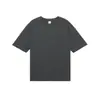 Camiseta de Algodão Puro Pesado 250g Personalizada com Logo Marca da Moda Camiseta Cultural Evento Manga Curta Gola Redonda Ombro Caído com Texto Impresso