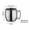 Taza Mule Bar Acero Inoxidable 304 Metal Moscow Mule Martillada Copa de Cóctel Julep Cobre Copa de Cóctel Transfronterizo
