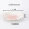 Plato de Hueso Japonés para Sushi de 6 pulgadas Plato Base de Mesa de 7 pulgadas Cocina Japonesa y Coreana Izakaya Teppanyaki Vajilla de Cerámica