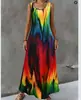 Nuevo Vestido Largo con Estampado sin Mangas de Corte Holgado Transfronterizo Europeo y Americano de Amazon para Mujer Ropa al por Mayor