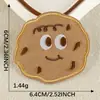 Ventas Directas de Fábrica Galletas de Chocolate Originales de Dibujos Animados Letras Inglesas Accesorios Decorativos DIY para Ropa Pegatinas de Tela para Planchar