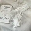 Yaoyao namoradas renda menina calcinha de cintura baixa alta fenda meia nádega Europeu e Americano lingerie sexy tamanho grande fio dental rosa