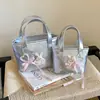 Bolso grande de alta capacidad transfronterizo 2026, bolso texturizado de alta gama, bolso cubo coreano de nicho para mujer