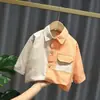 Camisas para meninos, nova coleção outono 2026, camisas de manga comprida para bebês meninos, tops estilosos para crianças, roupas infantis da moda para primavera e outono