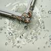 Novo saco de material de cascalho de gelo triturado de doces de rocha em vidro irregular com cristal de gelo para arte em unhas faça você mesmo no atacado