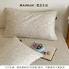 Fronhas de gaze dupla camada 100% algodão, frescas e simples, conjunto de dois, macias e respiráveis, adequadas para dormir de uma pessoa