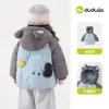 Nuevo abrigo de otoño Dudu para niños y niñas, ropa de otoño con forro polar, moda infantil moderna, tops cálidos para niñas