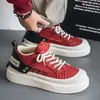 Nuevos Zapatos de Skate para Hombre Otoño e Invierno Bloque de Color Caña Baja Suela Gruesa Estilo Juvenil Tendencia Personalidad Streetwear Tallas Grandes Zapatos Deportivos Casuales