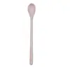 En Stock cuchara para mezclar agua con azúcar para niños grado alimenticio FDA color caramelo melamina tienda de té con leche postre cuchara de mango largo
