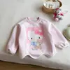 Sudadera de dibujos animados para niñas timo otoño 2026 nueva infantil linda de dibujos animados manga larga cuello redondo top elegante para niñas