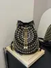 Bolso de cubo retro Y2K con tachuelas y cadena transfronterizo europeo y americano de Amazon para mujer, bandolera, bolso de nicho de alta gama con remaches