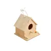 Casa de Pájaros de Madera para Armar, Casa de Pájaros para Pintar Interactiva Padres e Hijos, Materiales para Manualidades de Actividad en el Parque