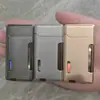 Ld320 Isqueiro Criativo com Chama Lateral, Chama Dupla e Chama Reta, Portátil, Câmara de Gás Visível, Acendedor à Prova de Vento, Acessório para Fumar