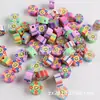 100 por paquete de frutas transfronterizas arcilla blanda cuentas sueltas cuentas de arcilla diy Amazon bolsa de materiales accesorios teléfono móvil