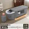 Cama de Lavado de Cabello para Barberías de Exportación Transfronteriza, Cama Integrada de Terapia Capilar con Circulación de Agua, Vapor, Masaje de Belleza y Calentador de Agua