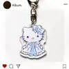 Chaveiro Sanrio Ins Mercadoria Sanrio Pingente Transparente Dupla Face Fofo Pingente de Chave de Acrílico Desenho Animado