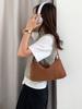 Bolso de Mano de Gamuza de Color Sólido Estilo Coreano para el Viaje Diario, Bolso Pequeño Cuadrado de Hombro de Gamuza Casual de Alta Gama para Otoño e Invierno