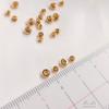 A las cuentas de flor cortadas en cruz con conservación de color de oro de 14k, planas, para hacer pulseras de hilo hechas a mano DIY, joyería, cuentas espaciadoras de flor cortada, cuentas de rueda