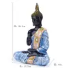 Resina Hall Completo Buda Sapo Tres Estatuas Sagradas Buda Sakyamuni Bodhisattva Avalokiteshvara Bodhisattva Ksitigarbha Buda Sambo