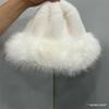 Sombrero de pescador peludo para mujer otoño e invierno sombrero de cuenca felpa forro polar grueso cálido estilo japonés combinable hace que la cara se vea pequeña