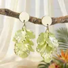 Pendientes Florales Exagerados y Elegantes Estilo Festivo, Pendientes Únicos y Hermosos para Primavera, Joyería Transfronteriza al por Mayor