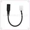 Lâmpada LED suave com conector 3528 sem solda de encaixe linha de conexão de interruptor DC conector macho e fêmea linha de conexão de energia 8MM