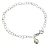 Estilo Casual Transfronterizo Europeo y Americano Colgante de Cadena con Forma de Corazón de Acero Inoxidable Pulsera de Cadena Libre de Níquel Joyería de Mano Creativa de Nicho Regalo