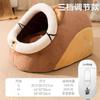 Cama Térmica Genuina para Gatos Co-Branded de Otoño e Invierno, Casa para Gatos Cerrada, Casa Caliente para Gatos, Cama para Perros Pequeños y Medianos, Cama para Mascotas