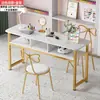 Mesa Popular para Salón de Uñas Precio Especial Mesa y Sillas Económicas para Salón de Uñas Estilo Japonés Lujo Ligero Mesa Doble para Uñas
