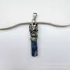Nueva Venta Caliente Piedra Natural Cristal Patrón de Dragón Colgante Cilindro Amatista Simple Tendencia Accesorios para Joyería DIY