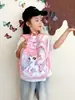 Nova Mochila Escolar para Jardim de Infância Menina Desenho Animado Unicórnio Fofo Mochila de Estudante Leve Grande Capacidade Mochila Infantil