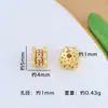 Retenção de Cor Forte Suporte de Flores Dupla Face Tampa de Flor com Diamantes Espaçadores de Cintura Pequena Contas Pulseira de Miçangas Feita à Mão DIY Material para Acessórios de Suporte de Flores
