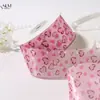 Fita de Organza Estampada em Formato de Coração, Embalagem de Bolo de Flores, Acessórios de Cabelo DIY, Laço, Acessórios de Chiffon de Organza, Fita