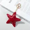 Novo pingente de bolsa de couro estrela de cinco pontas transfronteiriço acessório DIY enfeite fofo para pendurar no carro decoração de chaveiro